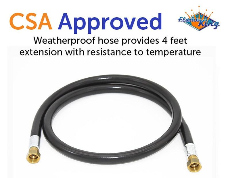 Load image into Gallery viewer, Flame King 48-Inch Thermo Rubber RV Slide Out Hose Assembly 3/8'' ID Female to Female