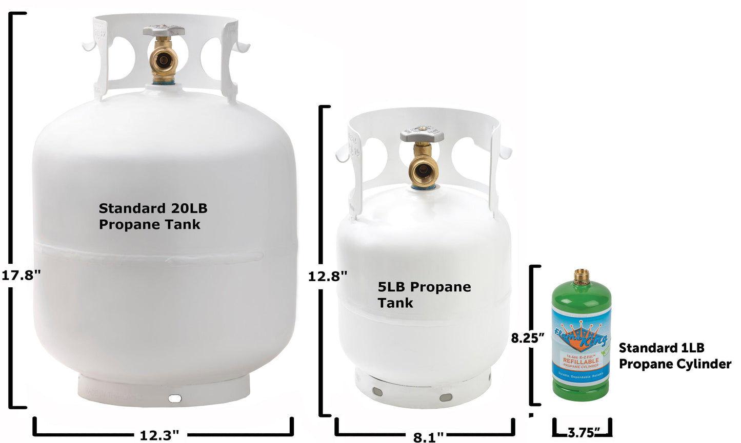 Flame King 5lb Propane Tank LP Cylinder with OPD - Skoutley Outdoors LLC