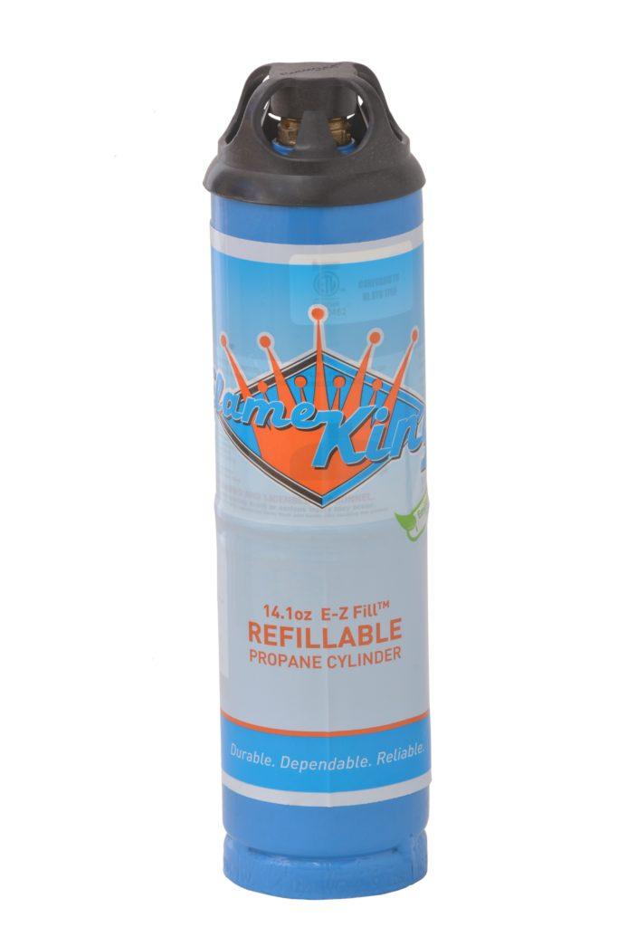 Load image into Gallery viewer, Flame King 1lb Refillable Propane Tank Welding LP Cylinder 14.1