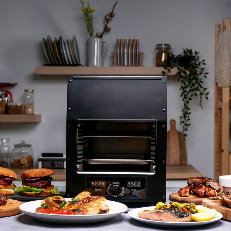 Load image into Gallery viewer, Flame King Electric Rapid Scorch Grill Cooker Oven