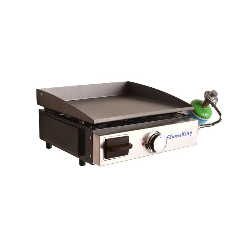 Flame King Flat Top Portable Propane Cast Iron Grill Griddle - Skoutley Outdoors LLC