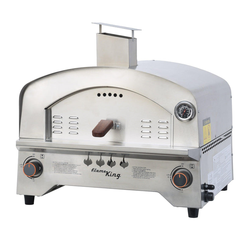 Load image into Gallery viewer, Flame King Outdoor Portable Stainless Steel Propane Pizza Oven Gas With Stone
