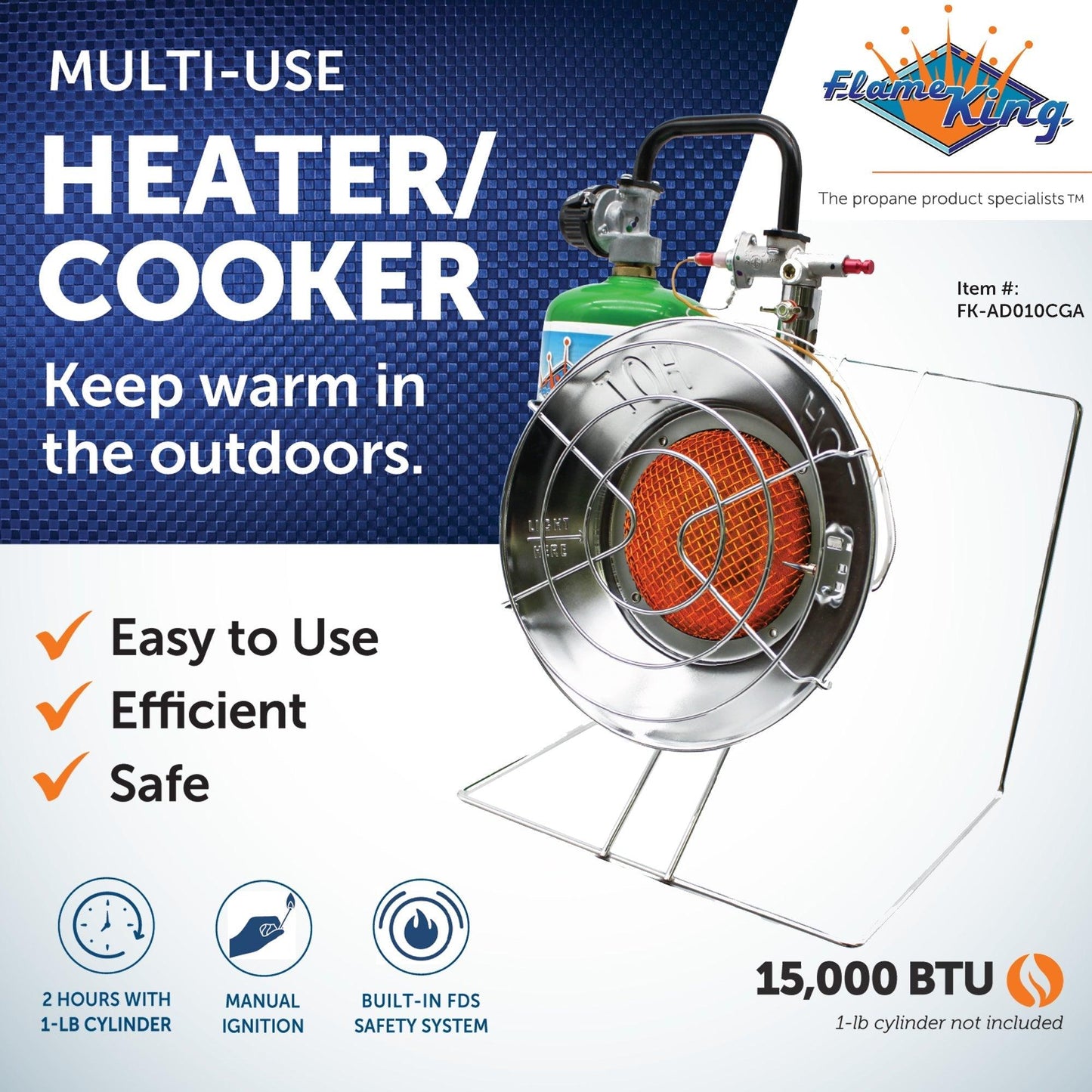 Flame King Portable Multi Use Burner Cooker Heater - Skoutley Outdoors LLC