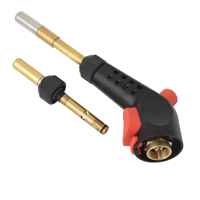 Load image into Gallery viewer, Flame King Propane Gas Blow Torch with Push Button Igniter & 2 Interchangeable Heads