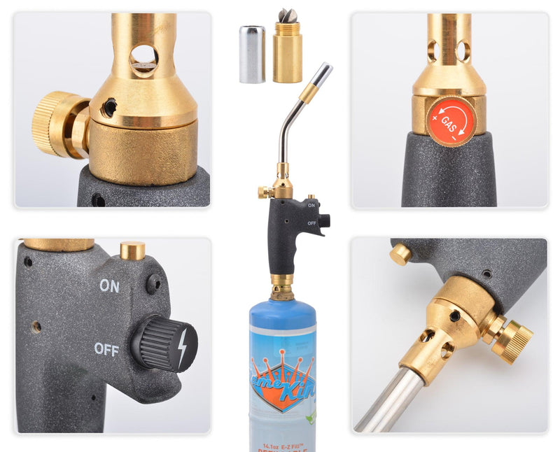 Load image into Gallery viewer, Flame King Welding Professional Auto-Ignition Max Heat Propane Torch Head