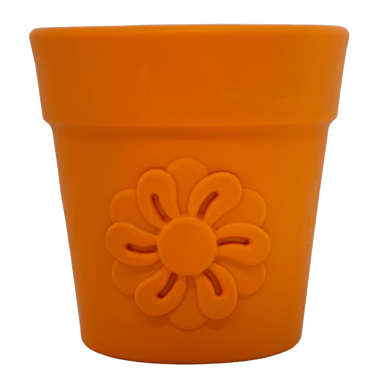 Load image into Gallery viewer, Large Flower Pot eCup Dog Treat Dispenser | Durable USA-Made Enrichment Toy | SodaPup