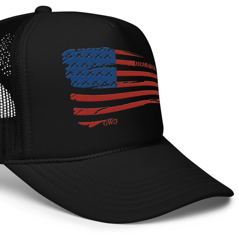 Load image into Gallery viewer, Flag Trucker Hat
