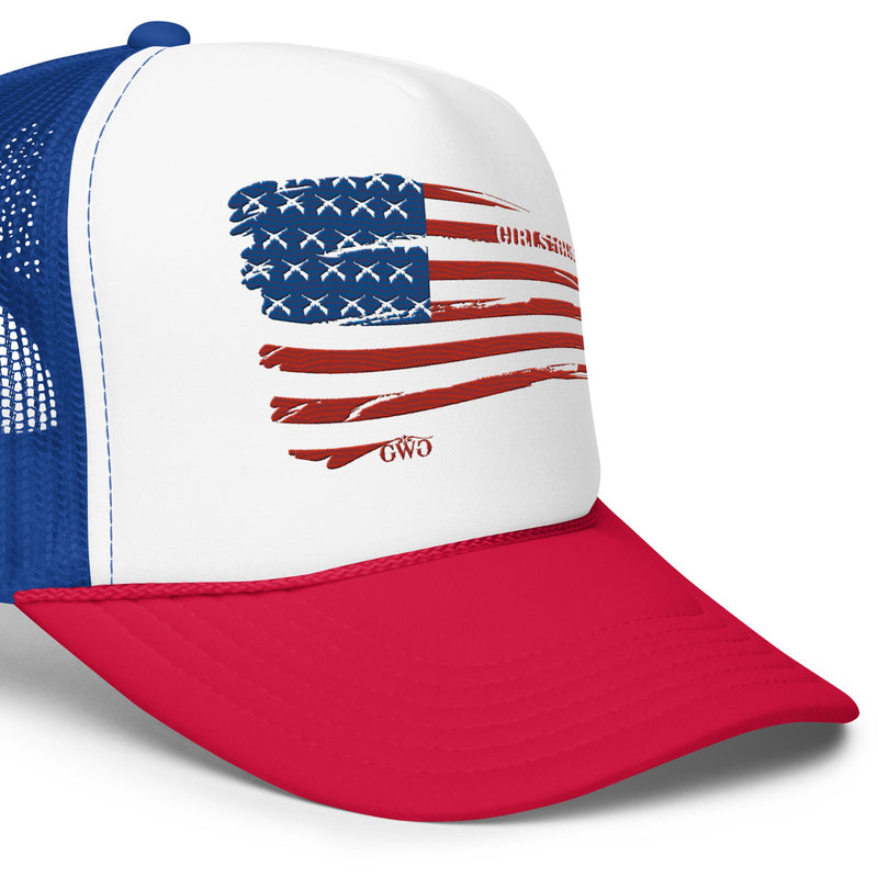 Load image into Gallery viewer, Flag Trucker Hat