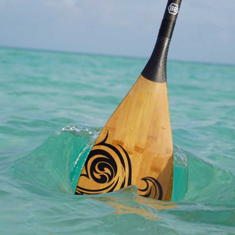 Load image into Gallery viewer, NIXY 3-Piece Adjustable 100% Carbon Fiber SUP Pro Paddle with Bamboo