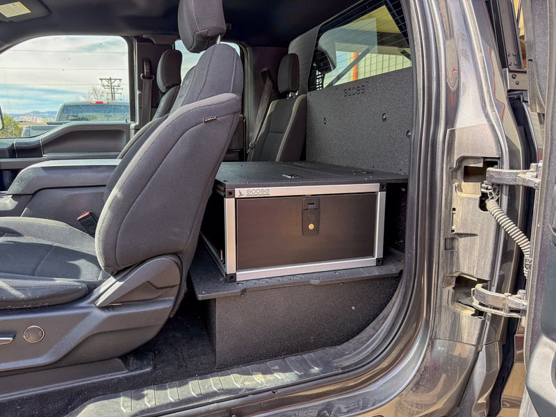 Load image into Gallery viewer, Ford - F150 - 2015-Present - 13th-14th Gen - Super Cab - without the center mounted B&O Subwoofer - Explore Series - Single Drawer Module - With Fitted Top Plate