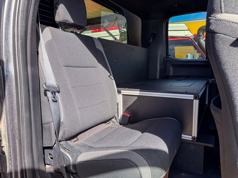 Load image into Gallery viewer, Ford - F150 - 2015-Present - 13th-14th Gen - Super Cab - without the center mounted B&O Subwoofer - Explore Series - Single Drawer Module - With Fitted Top Plate