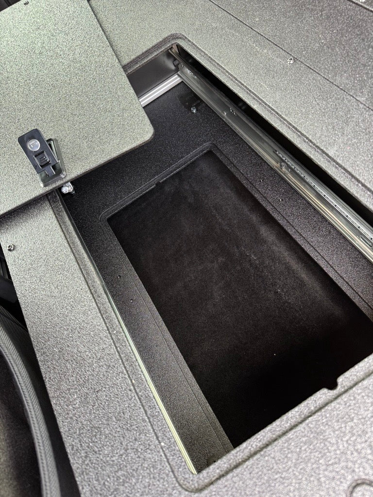 Load image into Gallery viewer, Ford - F250-F550 - 2017-Present - 4th-5th Gen - Super Cab - without the center mounted B&O Subwoofer - Explore Series - Single Drawer Module - With Fitted Top Plate