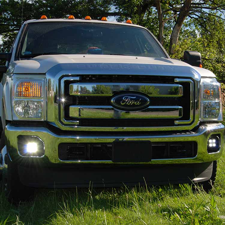 Load image into Gallery viewer, 1999-2016 Ford Super Duty LED Fog Light Upgrade Kit with DURA Lights