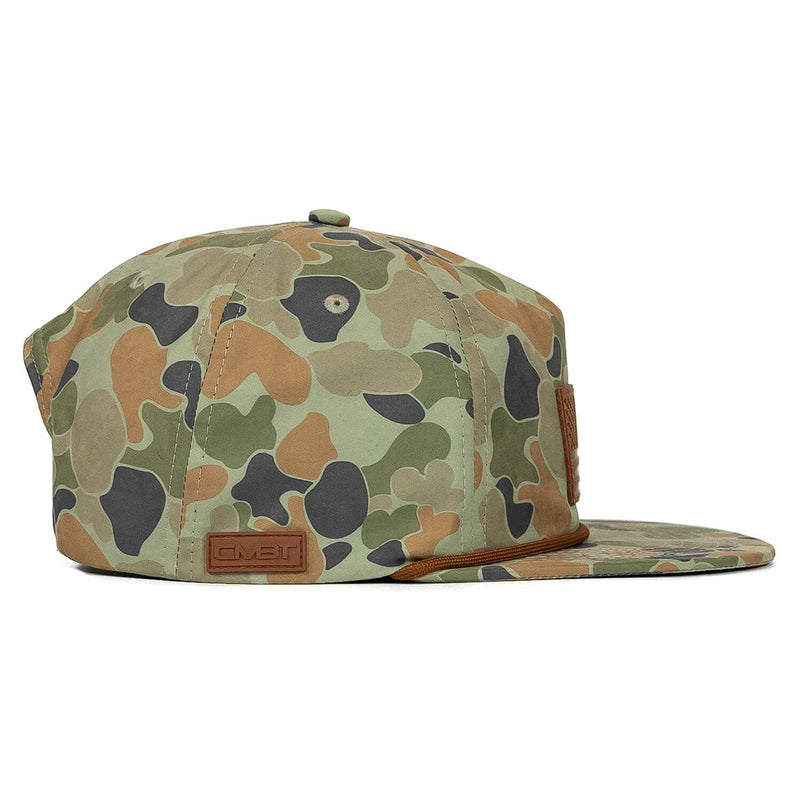 Load image into Gallery viewer, American Flag Leather Patch Crushable Rope Snapback Hat