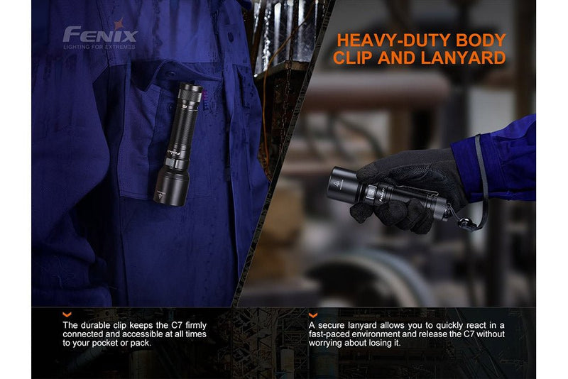 Load image into Gallery viewer, Fenix C7 High-performance Rechargeable LED Flashlight - 3000 Lumens