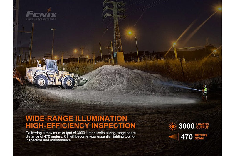 Load image into Gallery viewer, Fenix C7 High-performance Rechargeable LED Flashlight - 3000 Lumens