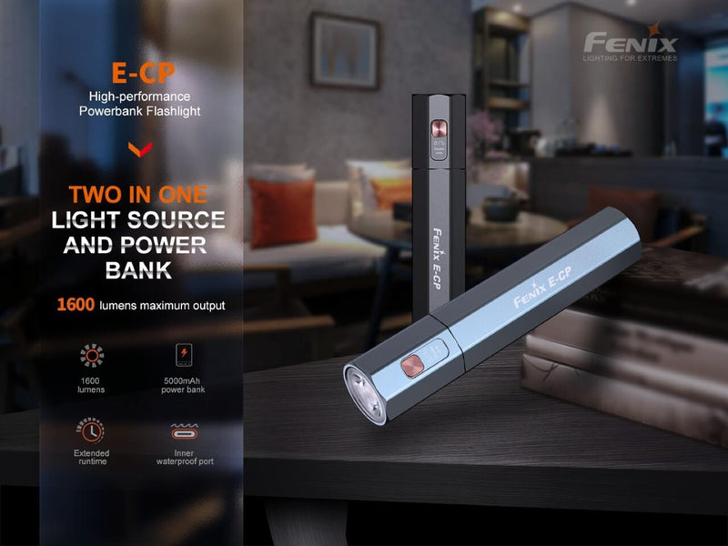 Load image into Gallery viewer, Fenix E-CP 1600-lumen LED Flashlight/Powerbank