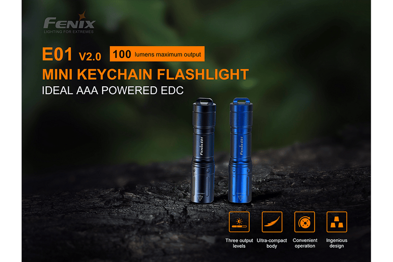 Load image into Gallery viewer, Fenix E01 V2.0 AAA LED Flashlight