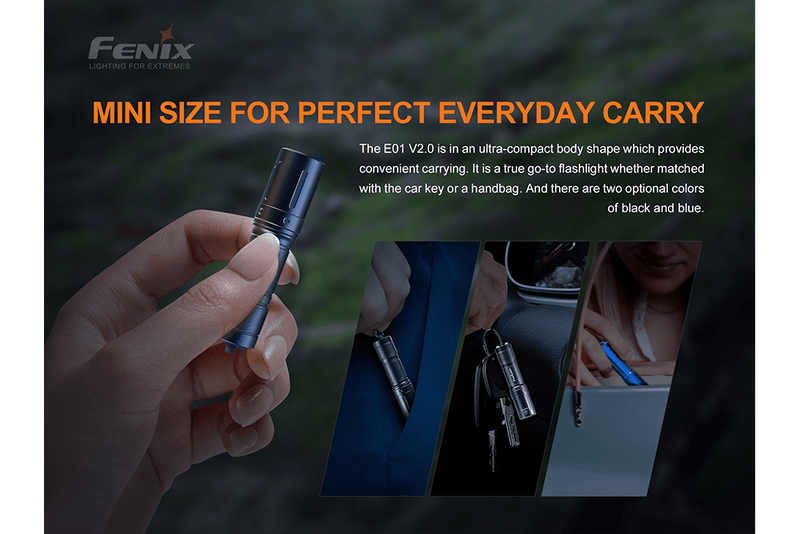 Load image into Gallery viewer, Fenix E01 V2.0 AAA LED Flashlight