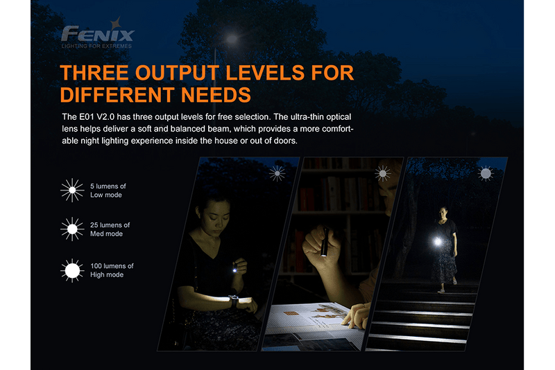 Load image into Gallery viewer, Fenix E01 V2.0 AAA LED Flashlight