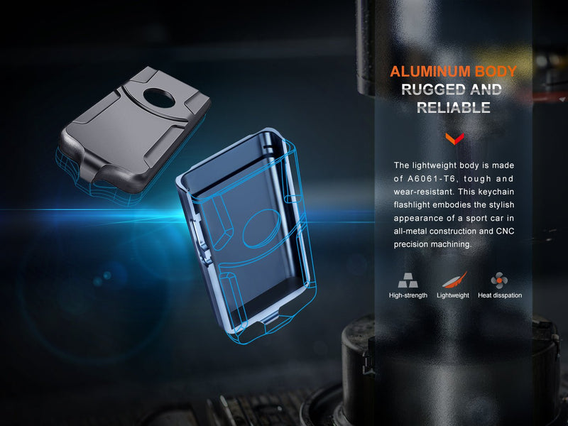 Load image into Gallery viewer, Fenix E03R V2 Keychain Flashlight