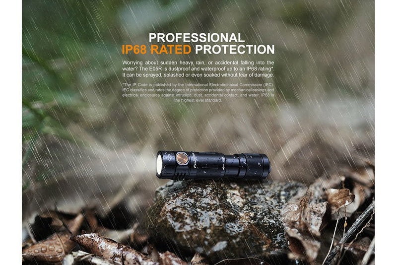 Load image into Gallery viewer, Fenix E05R Mini Keychain LED Flashlight - 400 Lumens