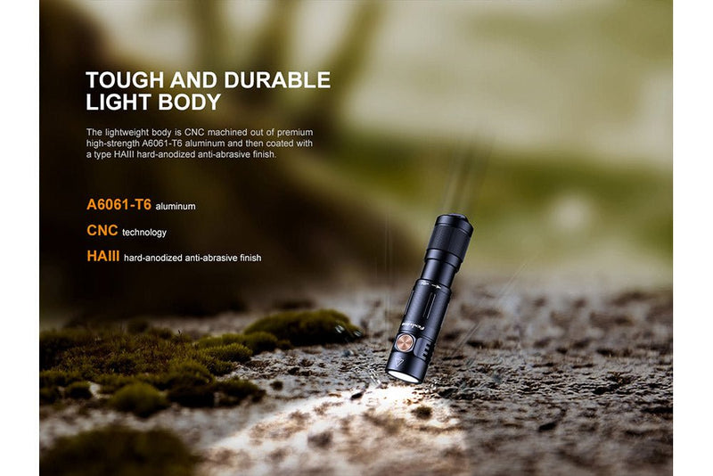 Load image into Gallery viewer, Fenix E05R Mini Keychain LED Flashlight - 400 Lumens