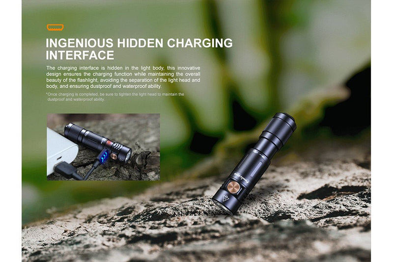 Load image into Gallery viewer, Fenix E05R Mini Keychain LED Flashlight - 400 Lumens