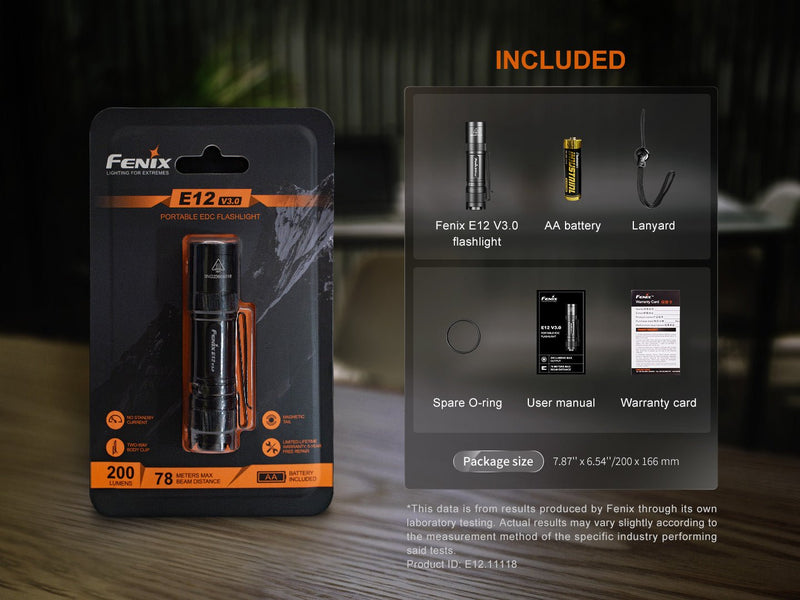 Load image into Gallery viewer, Fenix E12 V3 Pocket EDC AA Flashlight