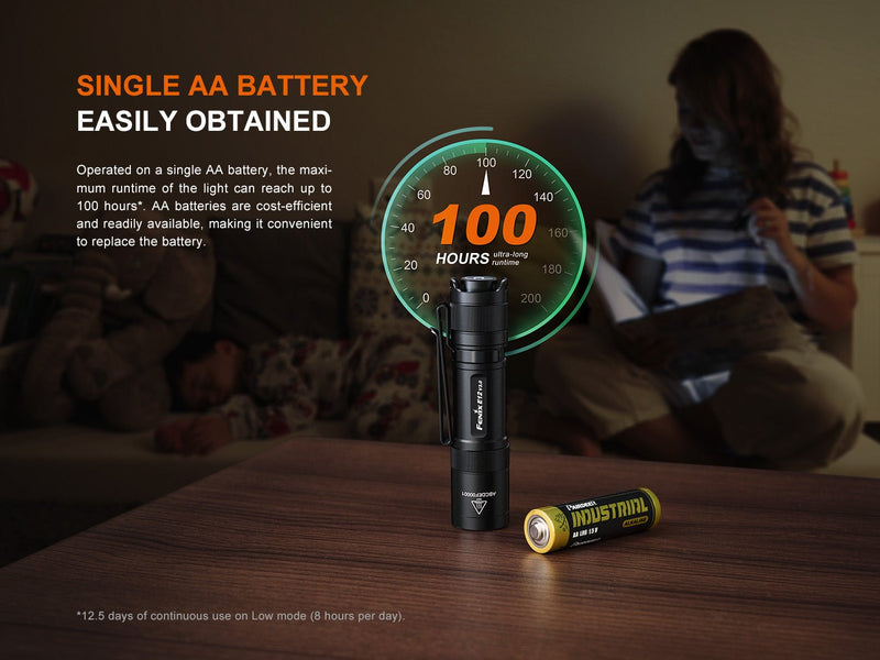 Load image into Gallery viewer, Fenix E12 V3 Pocket EDC AA Flashlight
