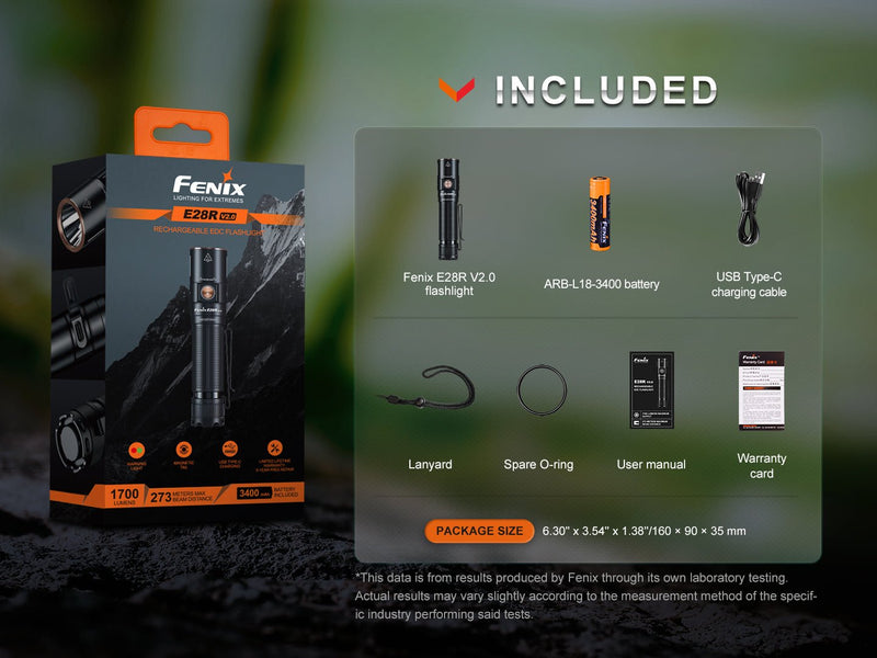 Load image into Gallery viewer, Fenix E28R V2 Rechargeable EDC Flashlight