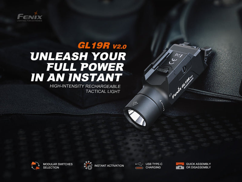 Load image into Gallery viewer, Fenix GL19R V2 Modular Switch Mounted Light