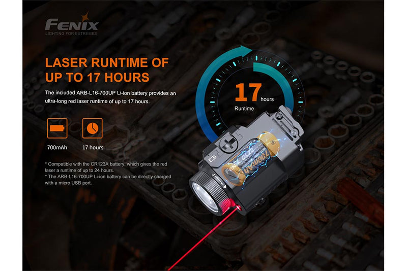Load image into Gallery viewer, Fenix GL22 Tactical LED Light with Red Laser
