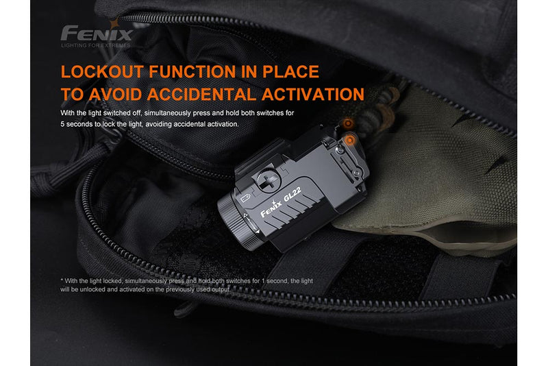 Load image into Gallery viewer, Fenix GL22 Tactical LED Light with Red Laser