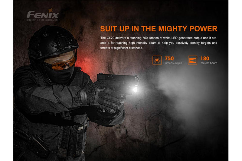 Load image into Gallery viewer, Fenix GL22 Tactical LED Light with Red Laser