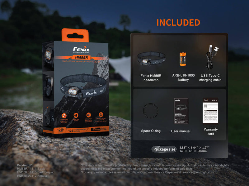 Load image into Gallery viewer, Fenix HM55R Lightweight Multi-LED Headlamp