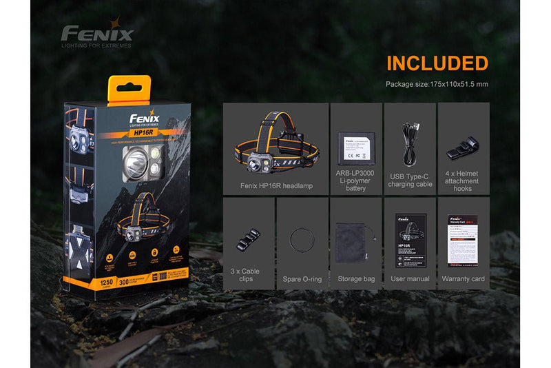 Load image into Gallery viewer, Fenix HP16R Rechargeable Headlamp - 1250 Lumens