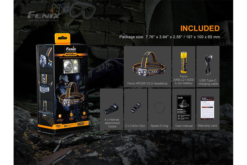 Load image into Gallery viewer, Fenix HP25R V2.0 Headlamp - 1600 Lumens