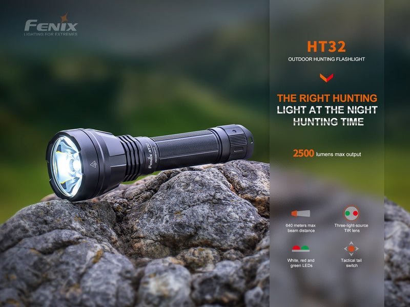 Load image into Gallery viewer, Fenix HT32 Hunting Flashlight with Red & Green Output