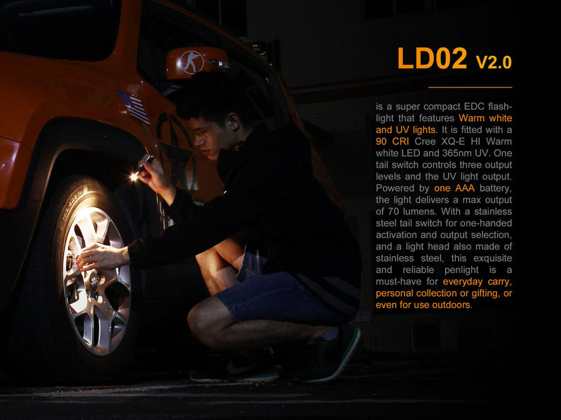 Load image into Gallery viewer, Fenix LD02 V2.0 EDC LED Penlight with UV Lighting