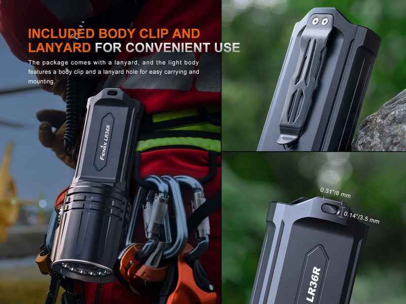 Load image into Gallery viewer, Fenix LR36R White Laser Searching Flashlight