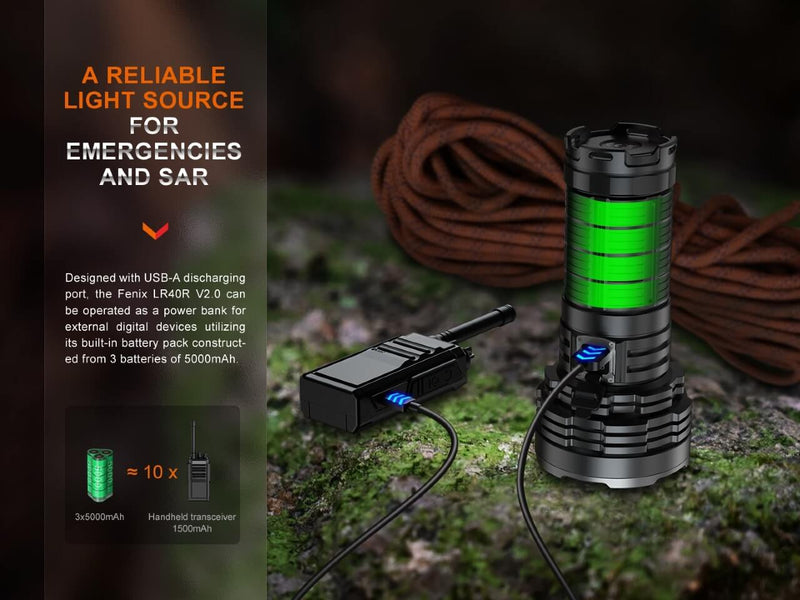 Load image into Gallery viewer, Fenix LR40R V2.0 Rechargeable LED Searchlight