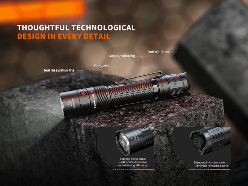 Load image into Gallery viewer, Fenix PD32R Rechargeable Silent Switch LED Flashlight