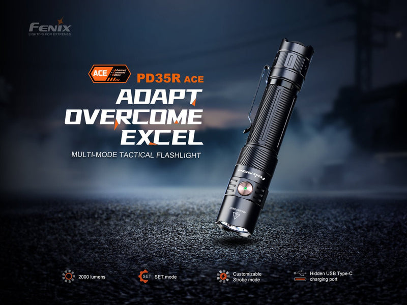Load image into Gallery viewer, Fenix PD35R ACE Multi-mode Tactical Flashlight