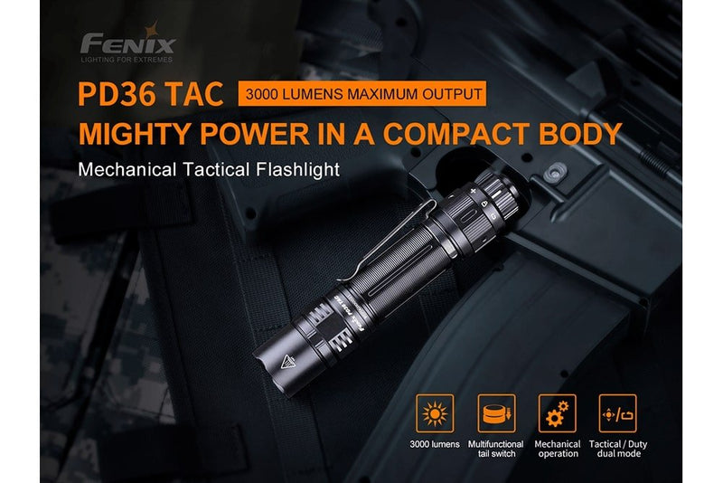 Load image into Gallery viewer, Fenix PD36 TAC Tactical Flashlight - 3000 Lumens