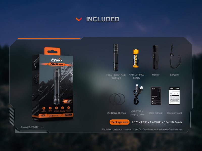 Load image into Gallery viewer, Fenix PD45R ACE Multi-Mode Tactical Flashlight