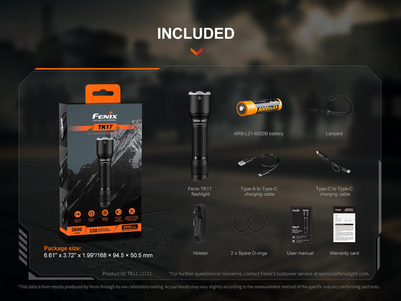 Load image into Gallery viewer, Fenix TK17 Dual Switch Tactical Flashlight