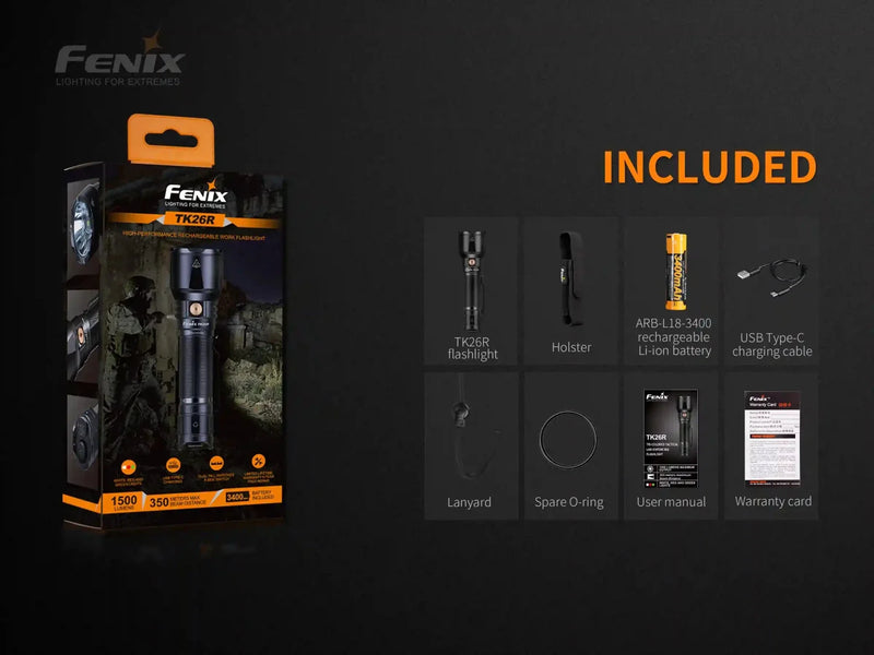 Load image into Gallery viewer, Fenix TK26R Tactical LED Flashlight - 1500 Lumens
