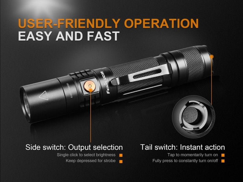 Load image into Gallery viewer, Fenix UC35 V2.0 LED Rechargeable EDC Flashlight