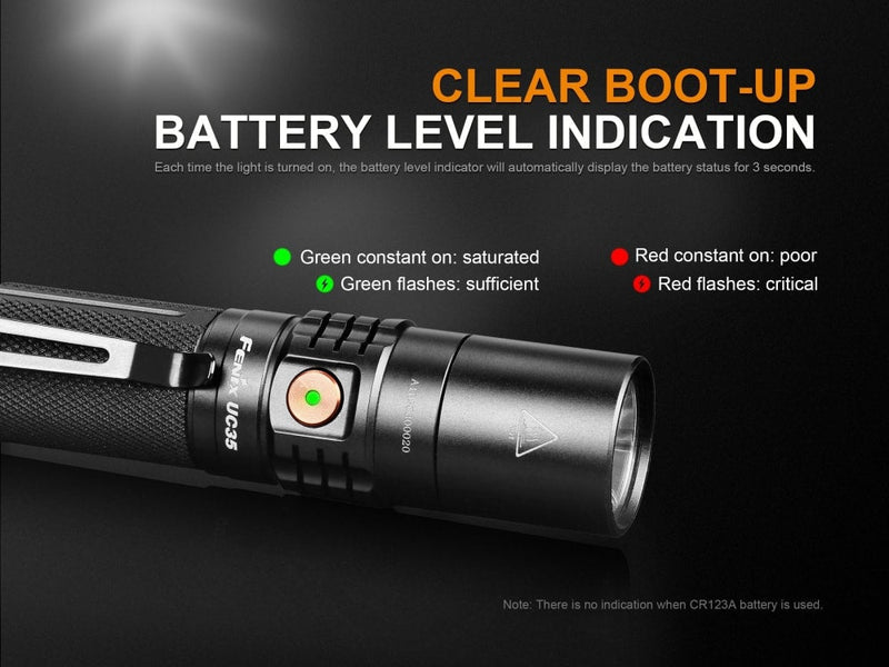 Load image into Gallery viewer, Fenix UC35 V2.0 LED Rechargeable EDC Flashlight